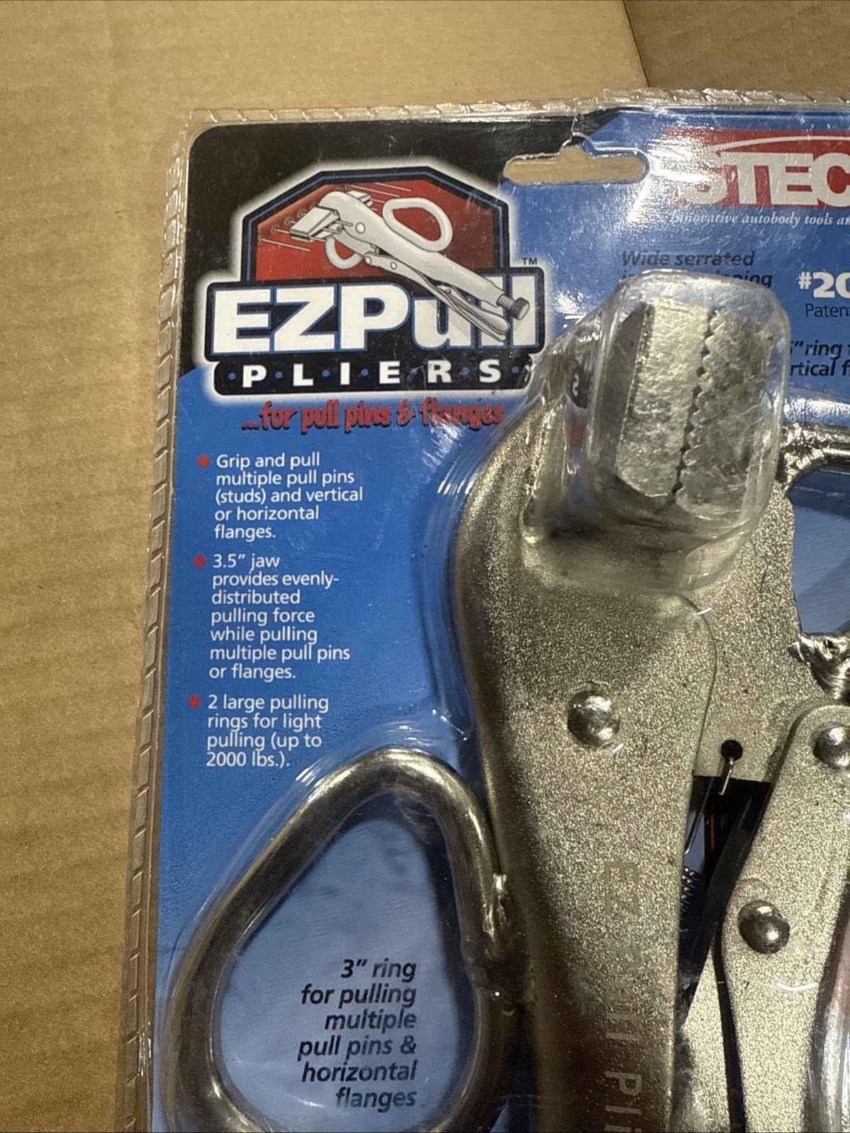 Steck EZ Pull Pliers for Pulling Auto Body Stud Pins and Flanges 20085 NEW