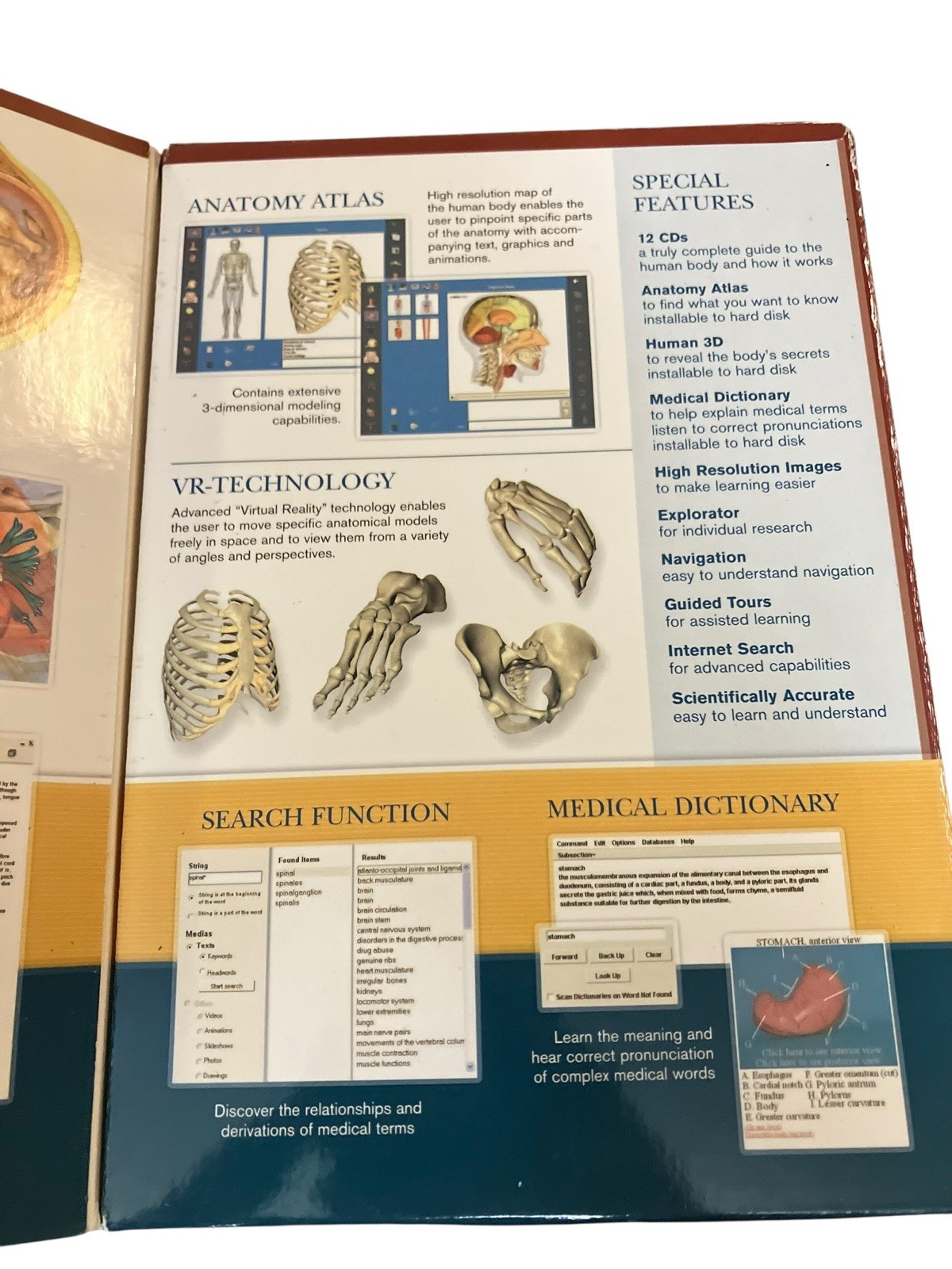 Explore Human Anatomy Professional Edition PC CD-ROM Missing 1 Medical Dict Disc