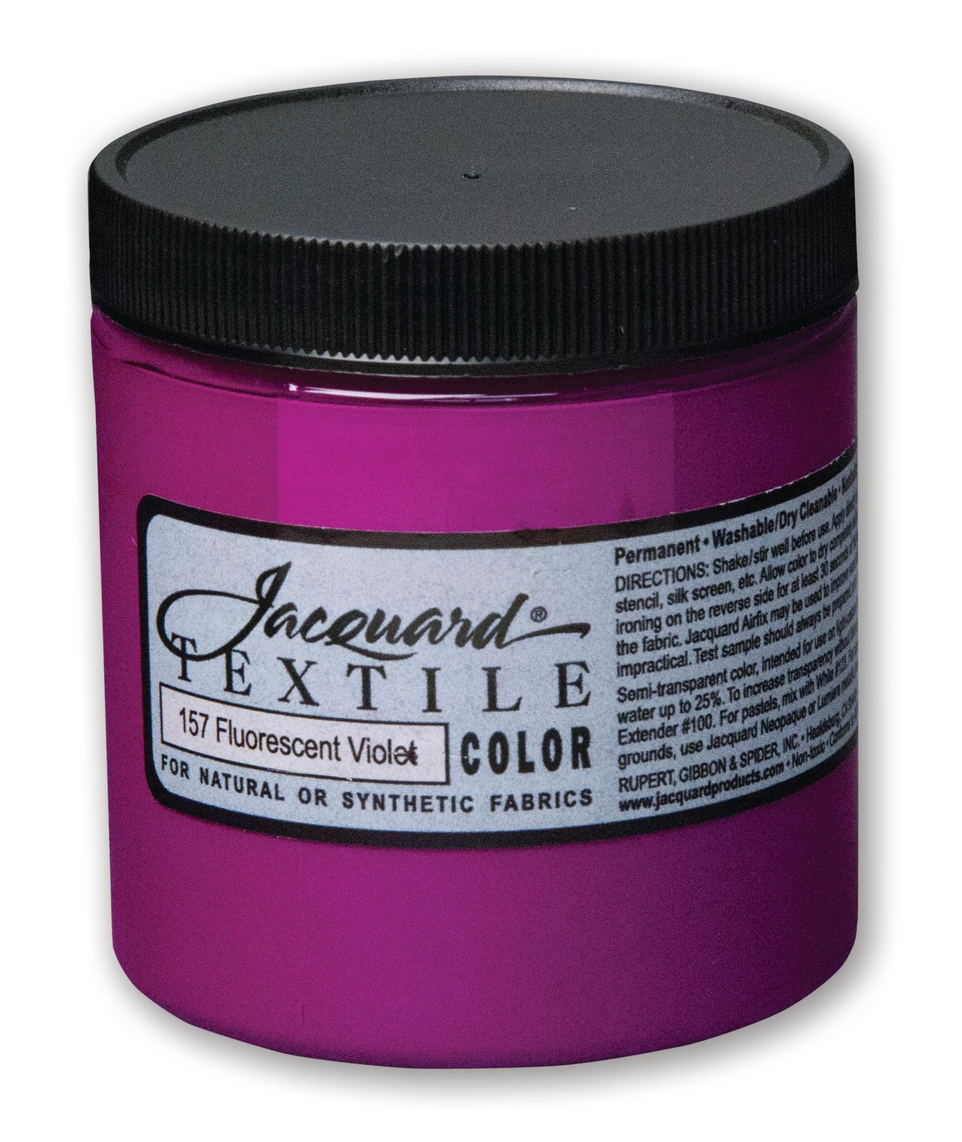 Jacquard Textile Color Fabric Paint 8Oz-Fluorescent Violet