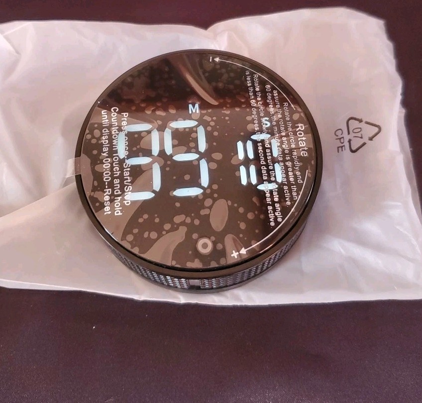 Avinia Rotary Digital Timer Large LED Display Magnetic Kitchen Display