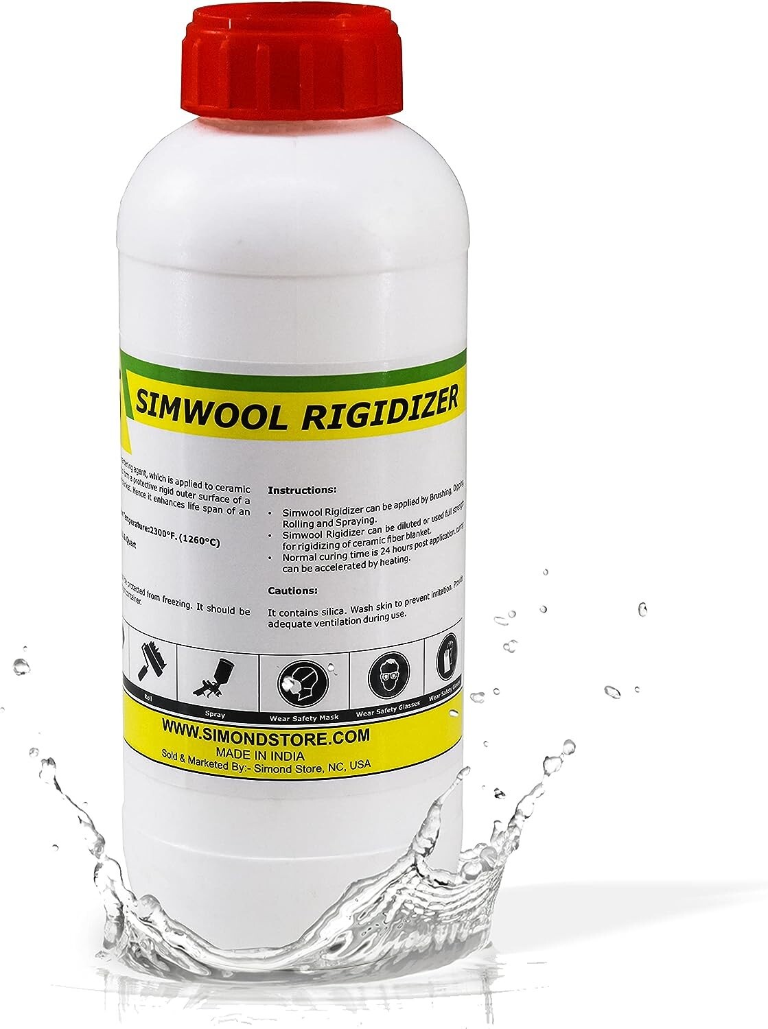 Rigidizer - Coating for Ceramic Fiber Blanket - 1 Quart, Fireproof Insulation