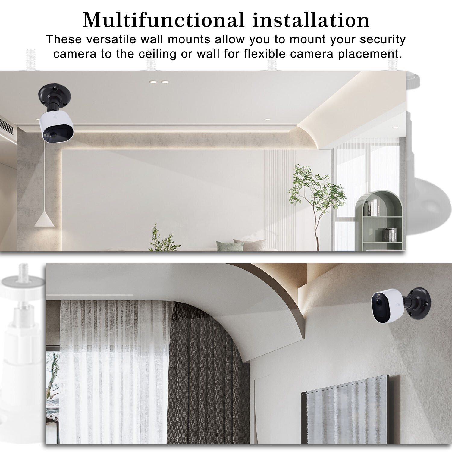 4Pack Positioning Camera Wall Mount Bracket Outdoor Indoor for Arlo Pro Security