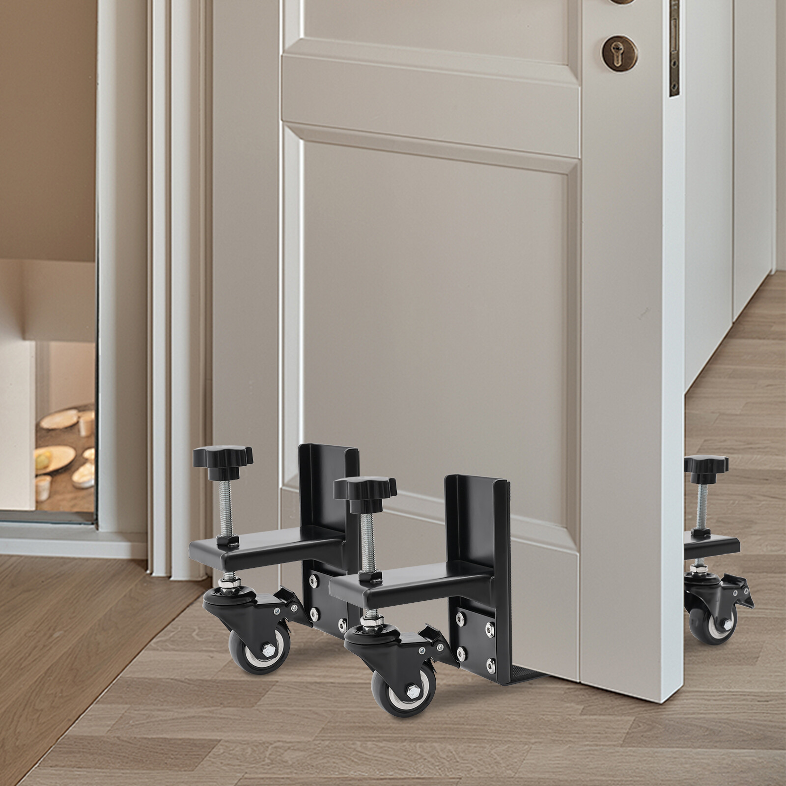 Heavy Door Dolly and Door Board Lifter, Installation Tool Kit for 1" to 2-3/8"