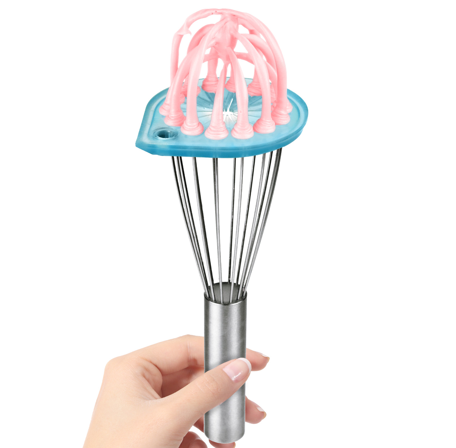Whisk Wiper® - Wipe A Whisk Without The Mess - Includes 11" Professional Whisk