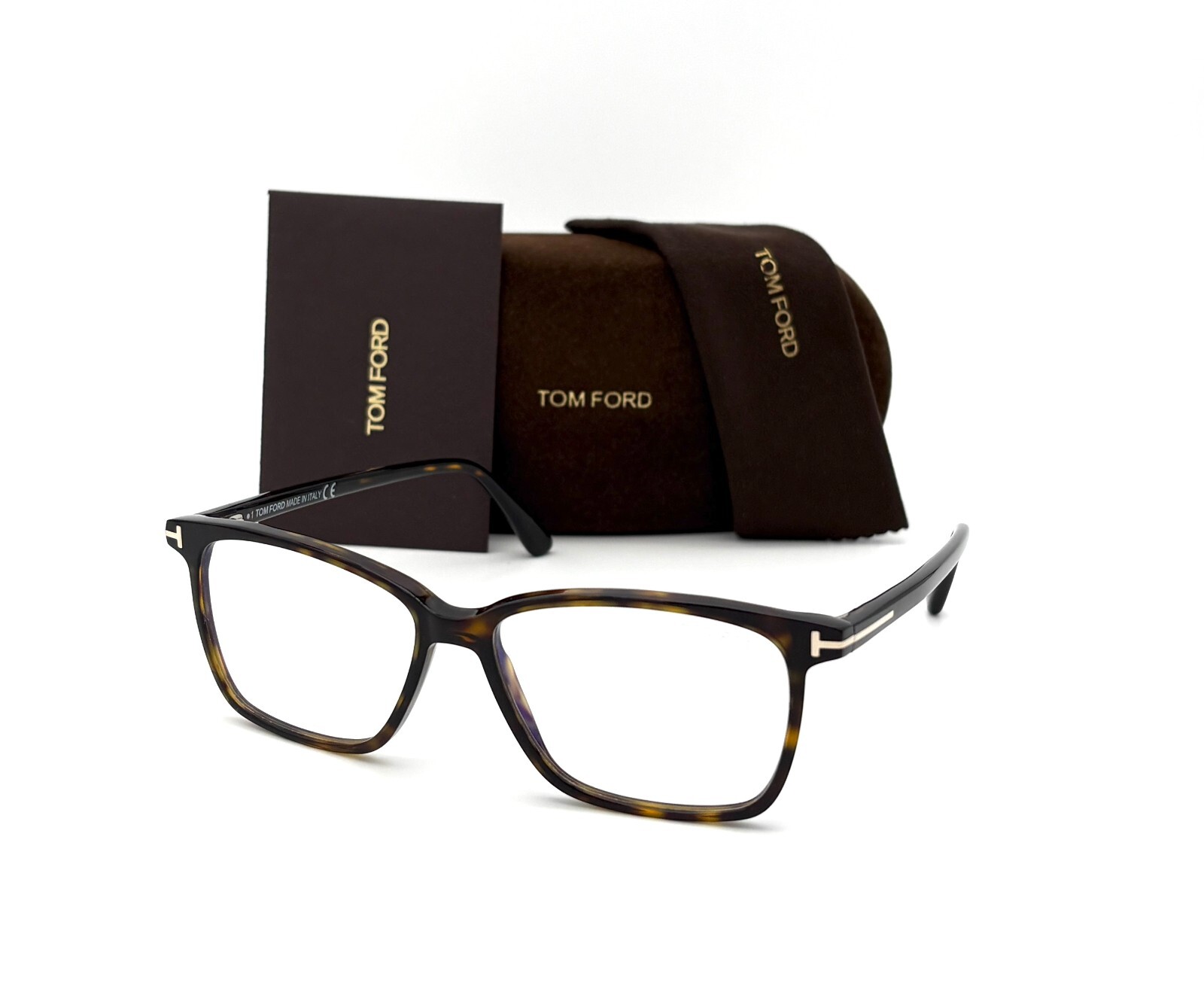Tom Ford FT5478  052 Dark Havana  / Clear Lens  55mm Eyeglasses TF5478