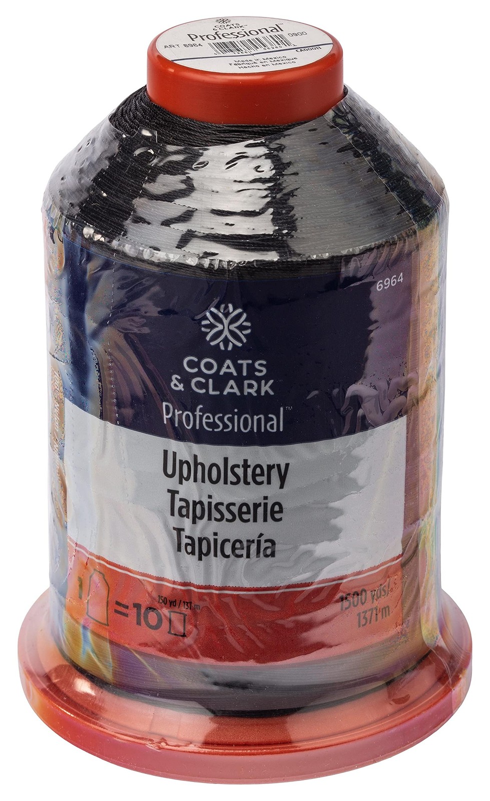 Coats: Thread & Zippers Coats Thread & Zippers Black Thread UPHOLSTR PRO