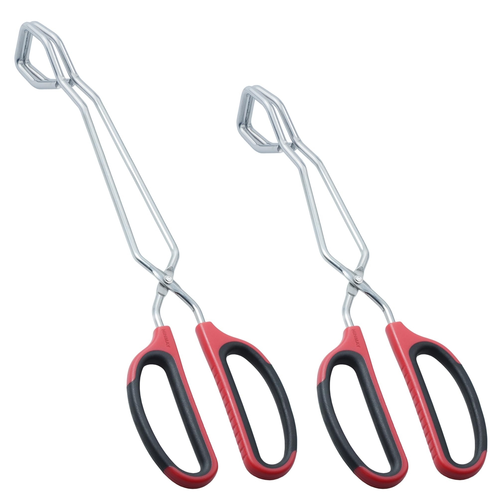 Stainless Steel Scissor Tongs 11-Inch and 13-Inch Set, Set of 2