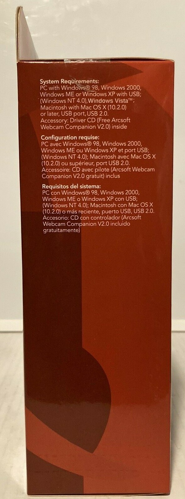 Rocketfish Notebook or Desktop Web Camera RF-NBCAM Intelligent Face Tracking NIB
