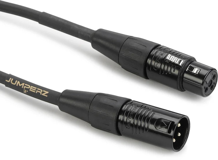 JUMPERZ JGM-2 Gold Microphone Cable - 2 foot
