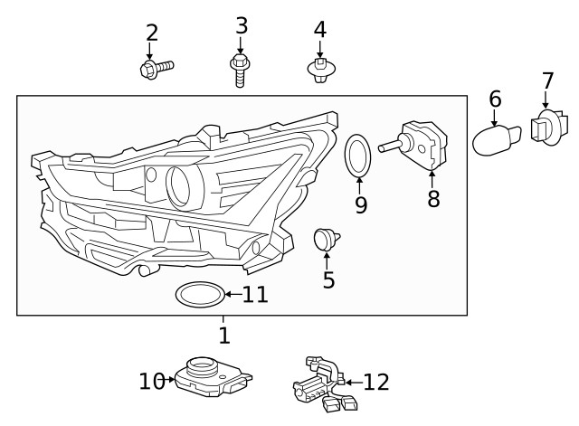 Genuine Lexus Headlight Control Module 81016-53020