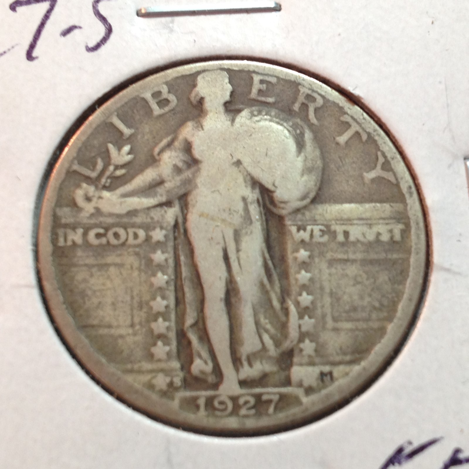 1927-S   Standing Liberty Quarter    Key Date      Combined Shipping