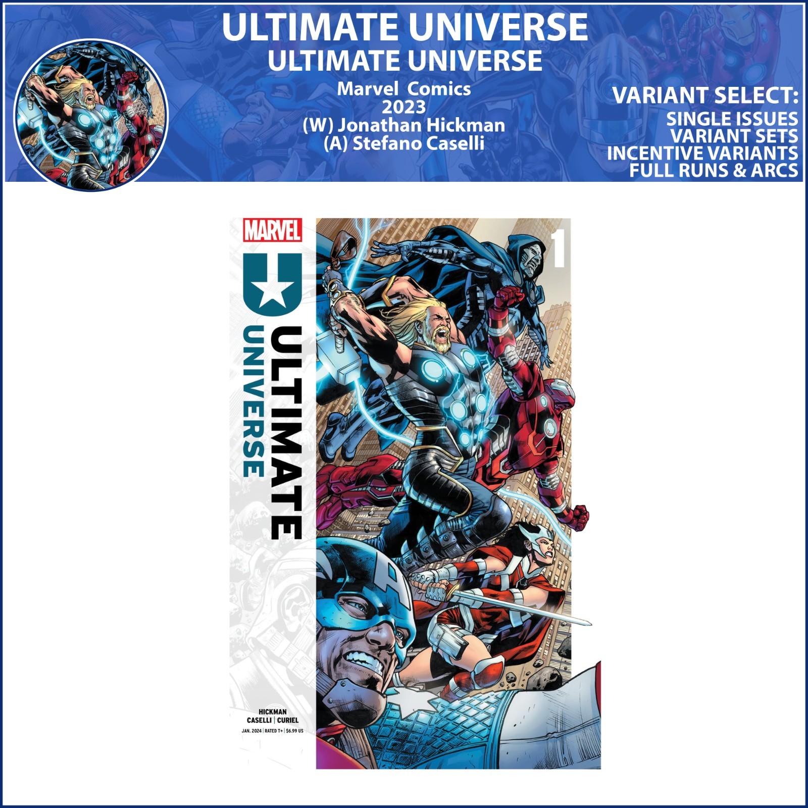 Ultimate Universe (2023) #1 Marvel Comics COVER SELECT