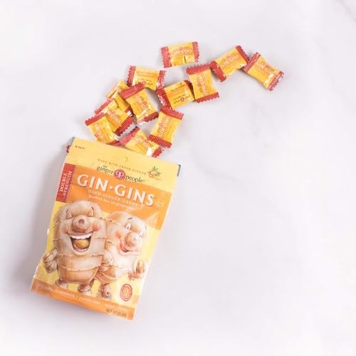 GIN GINS Double Strength Ginger Hard Candy 3oz Natural