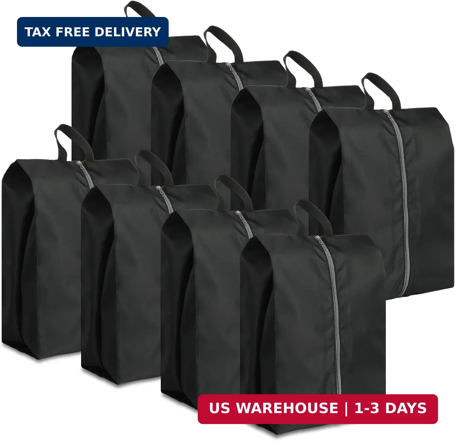 Shoe Bags for Travel, Set of 8 Pack Shoe Travel Bags for Packing, Large Waterpro