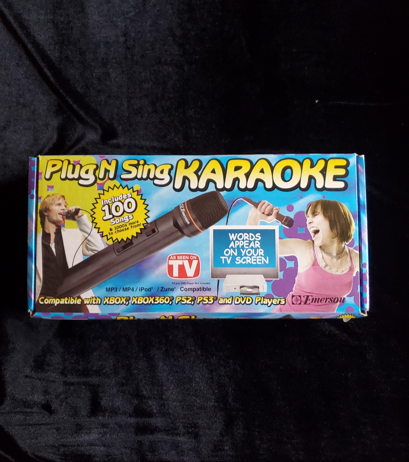 Karaoke Microphone Plug N Sing Brand New Emerson - XBOX 360, XBOX, PS3, PS2