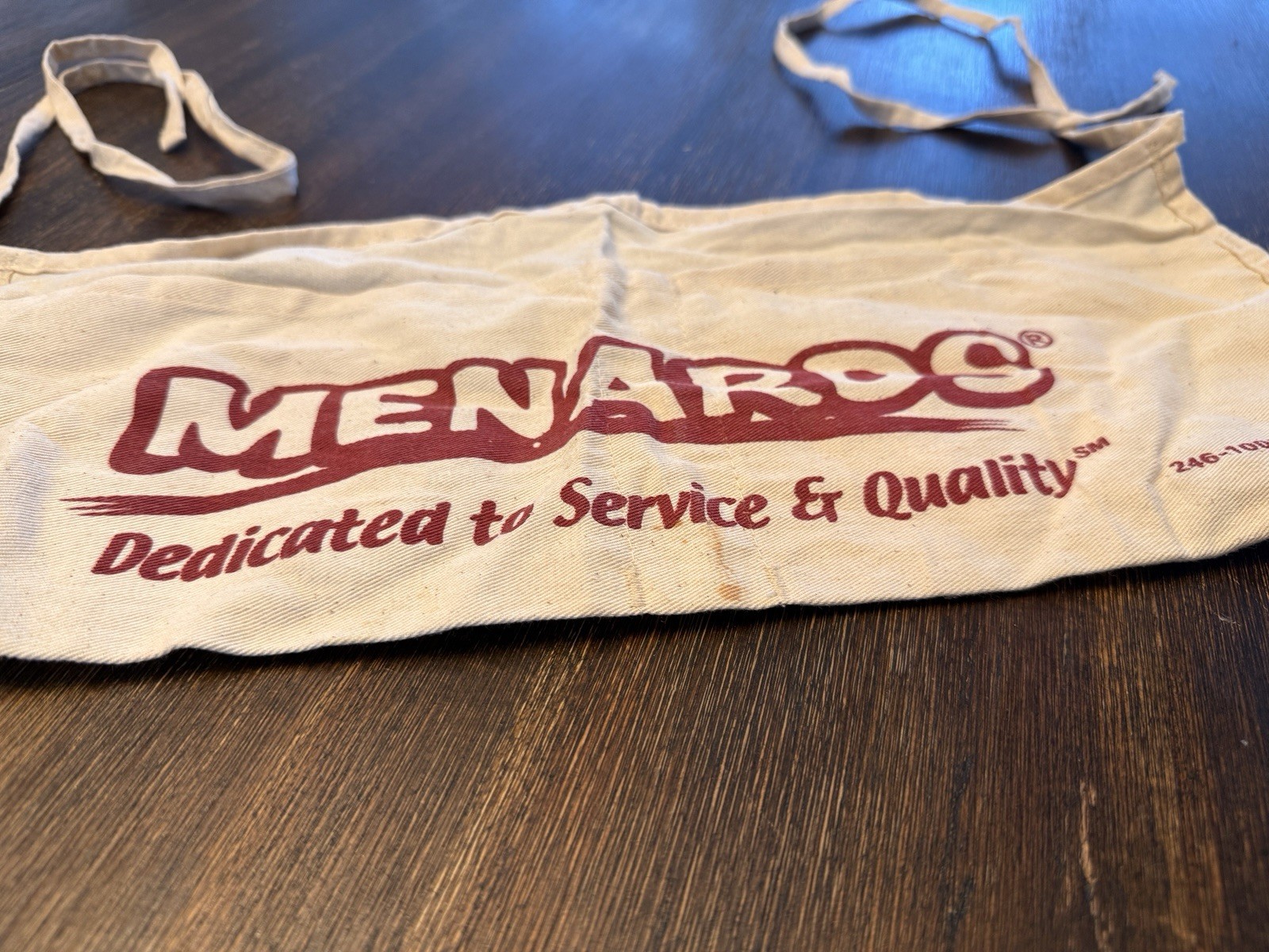 Menards Cotton Nail Apron Tan With Red Lettering Construction Home Projects