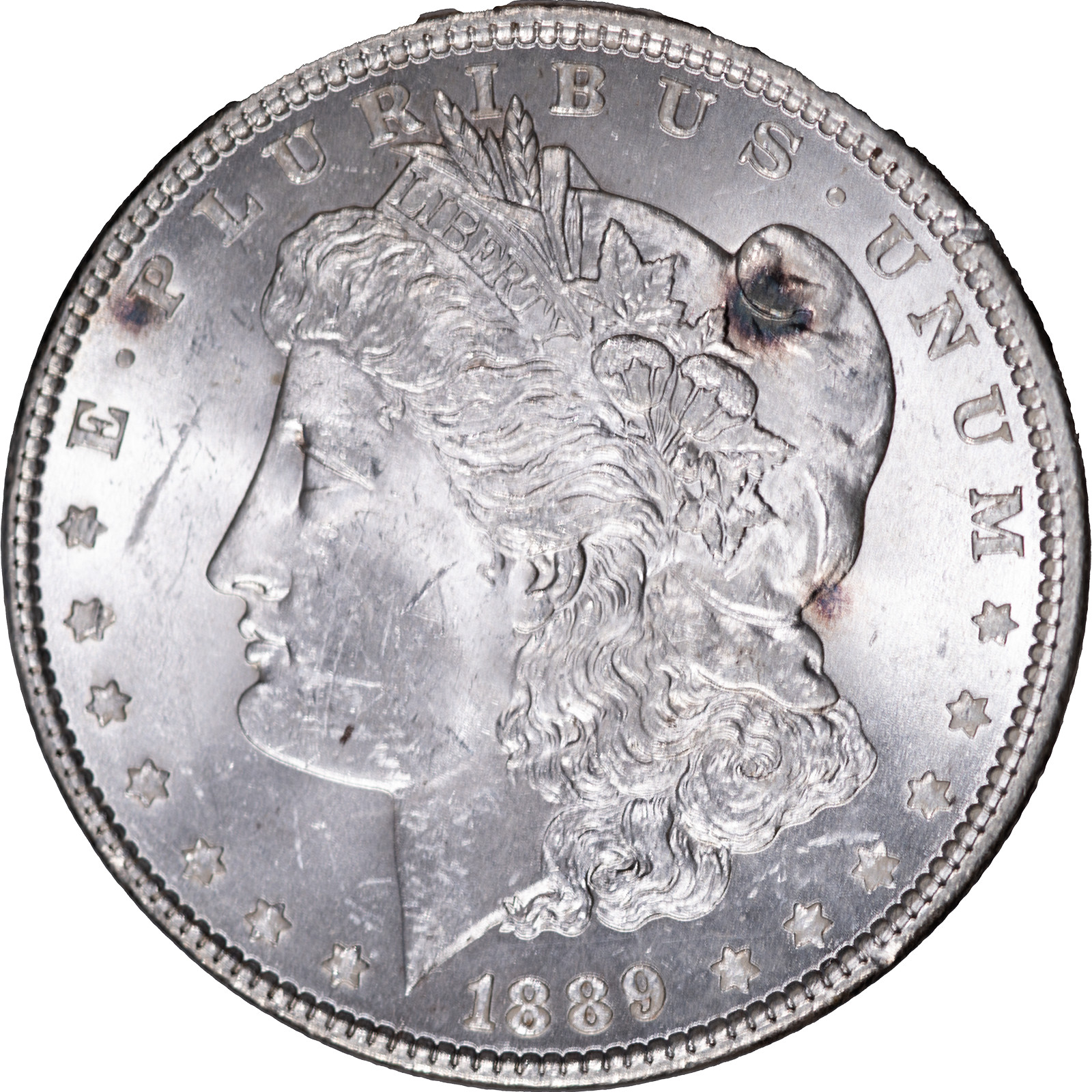 1889 Morgan Silver Dollar Brilliant Uncirculated Condition (BU)