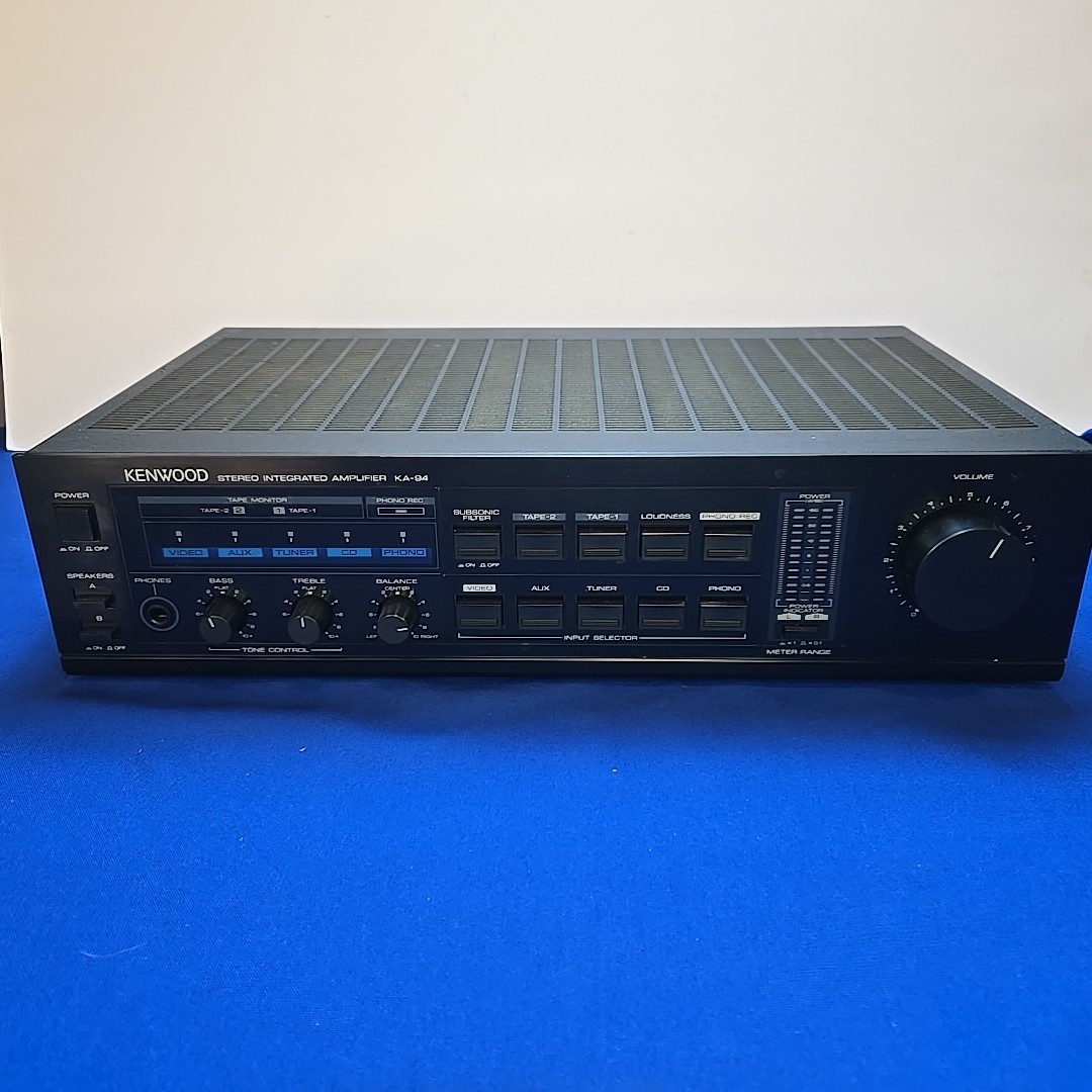 Vintage 1985 Kenwood KA-94 125 Watt Stereo Integrated Amplifier .  Made In Japan