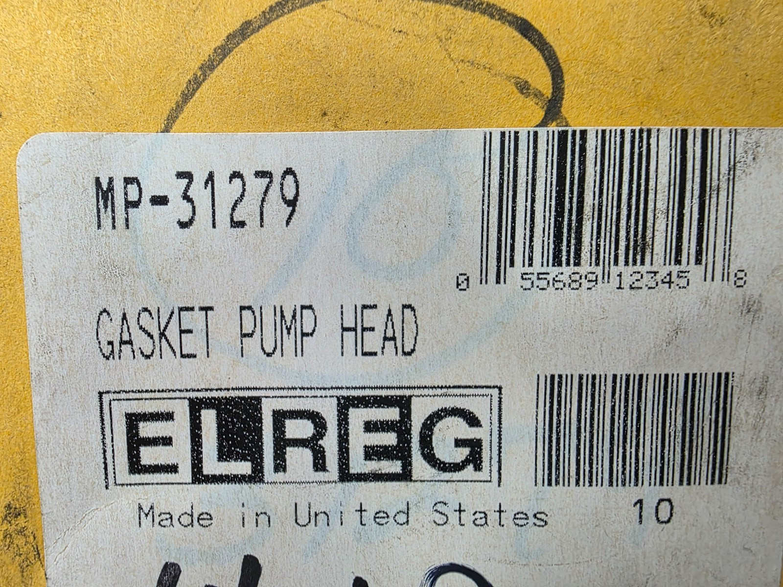 14 Qty MP Pumps 31279 GASKET 3.38 X 2.70 X .031 SILICON CIR M&L, New Old Stock