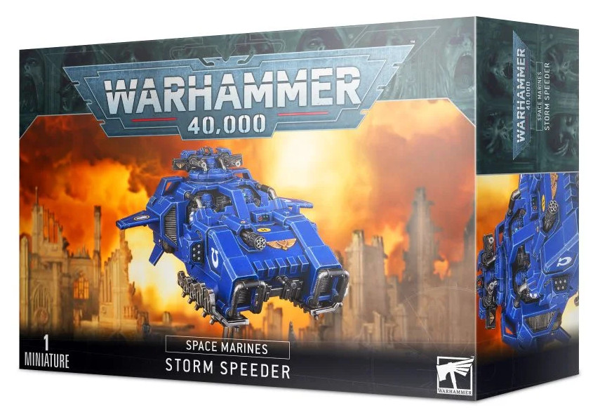 Warhammer 40K Space Marines Storm Speeder NEW in BOX Hammer Strike Hail Thunder