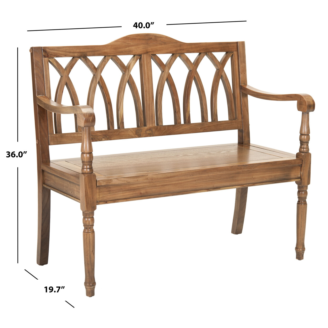 SAFAVIEH Benjamin Bench | Oak |