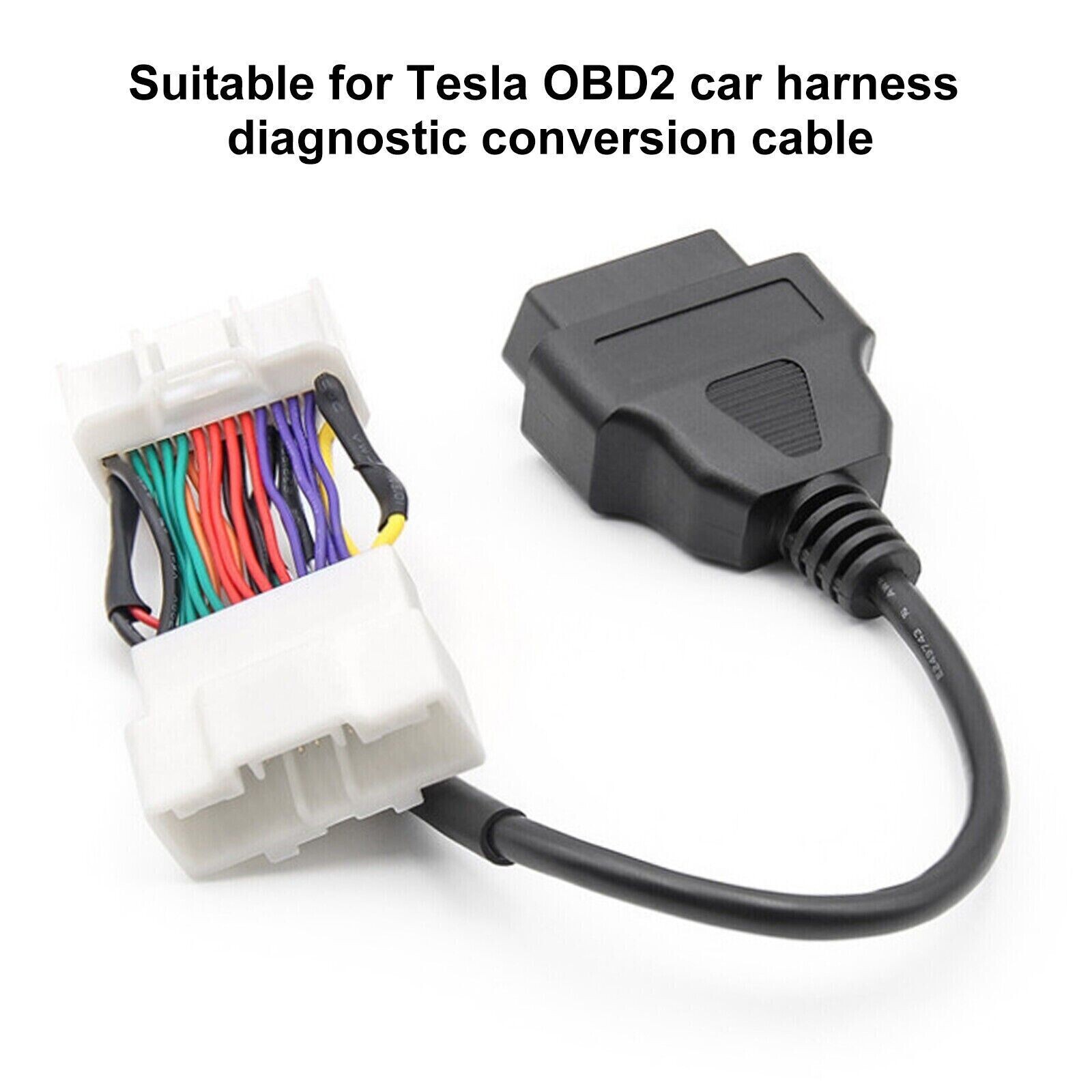OBD2 Diagnostic Cable Connector Harness Plug For Tesla Model 3/Y Adapter