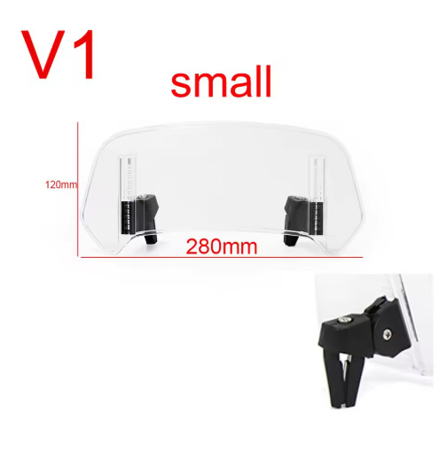 Universal Motorcycle Windshield Extension Adjustable Windscreen Deflector