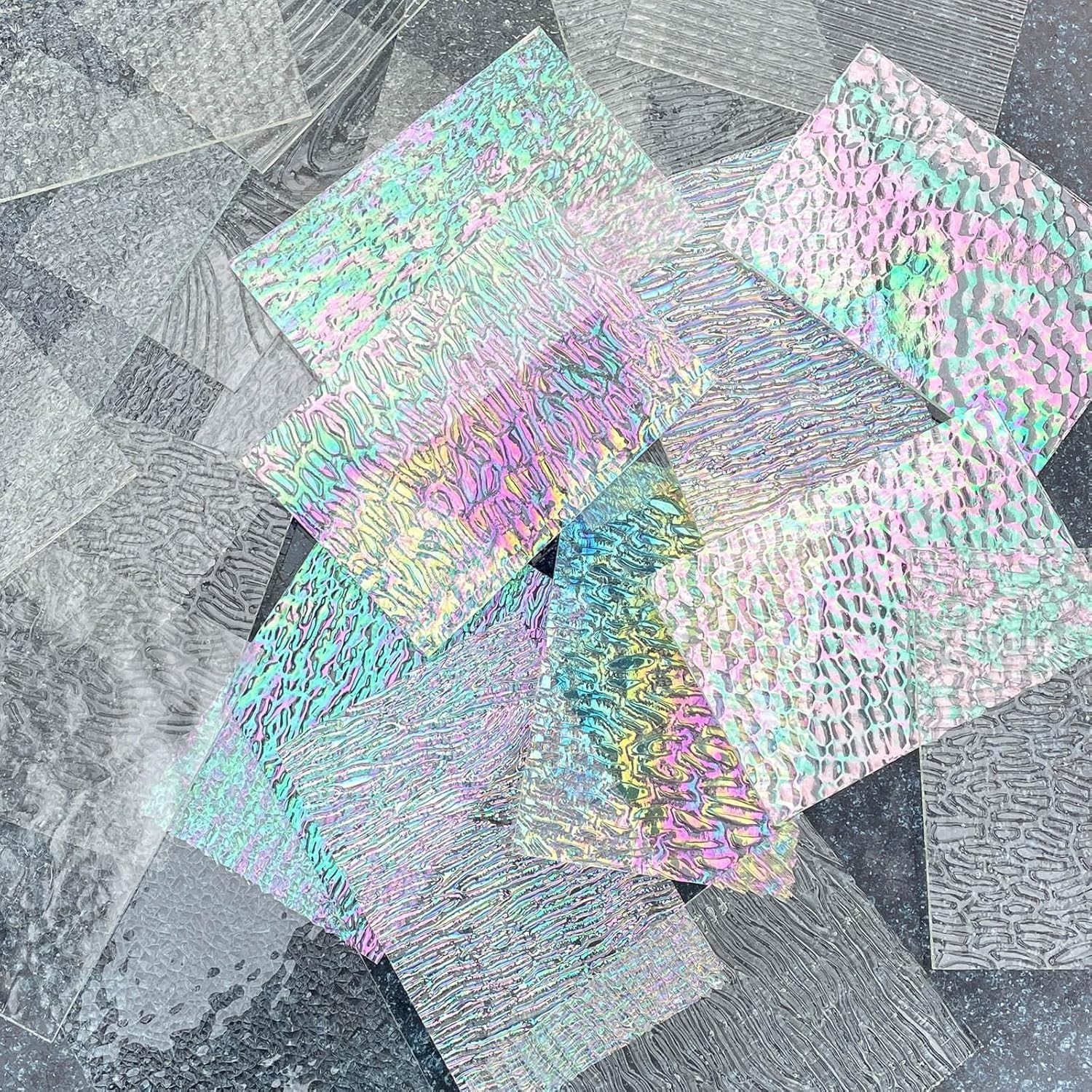 Iridescent Stained Glass Variety Pack - 24 Sheets