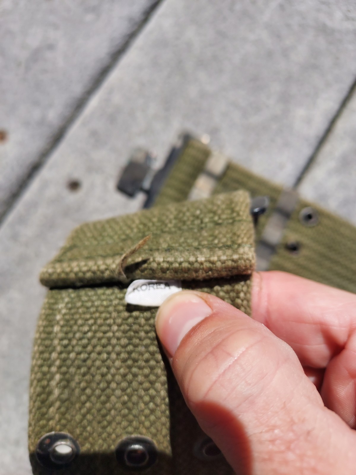 Vietnam War M1956 Davis Belt Davis Web Belt Reproduction
