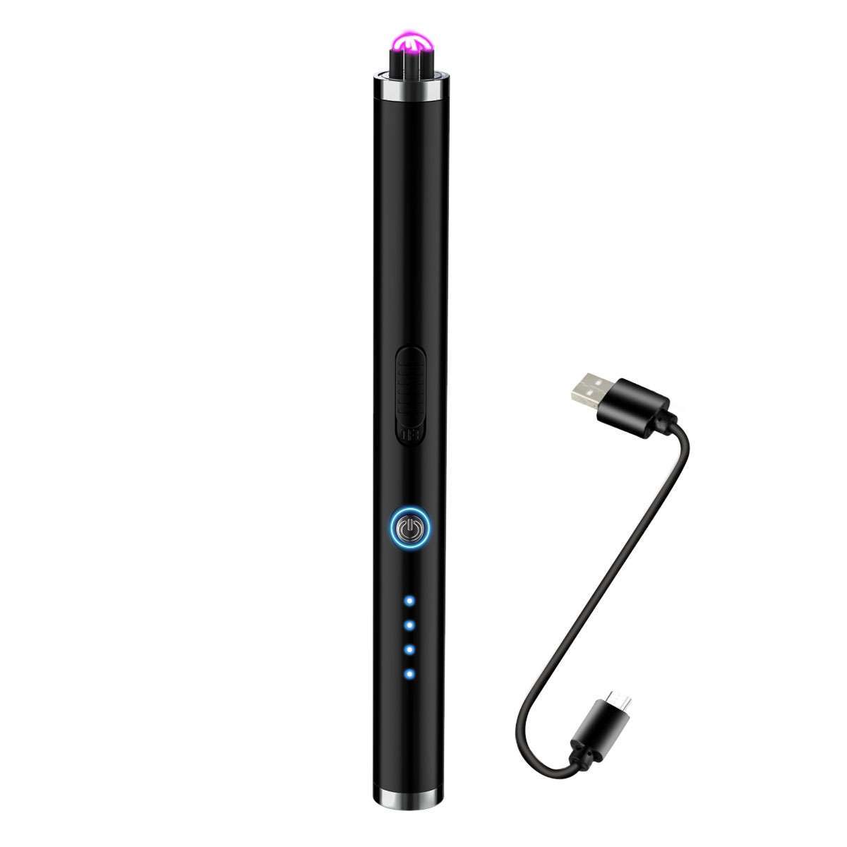 Electric Double Arc Lighter Flexible Neck USB Rechargeable Candles BBQ Windproof