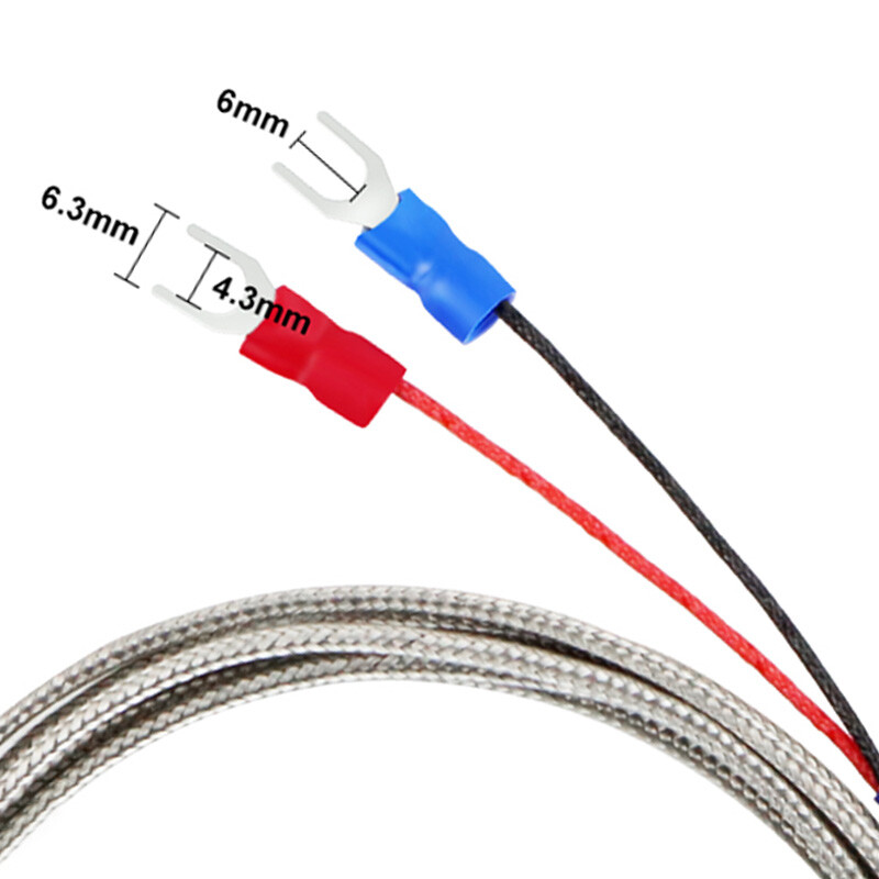 K-Type Thermocouple Probe Temperature Sensor Ring Washer Terminal Head 4/5/6 mm