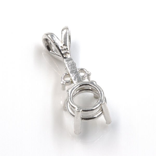Round Triple Accented Pre-notched Pendant Mounting
