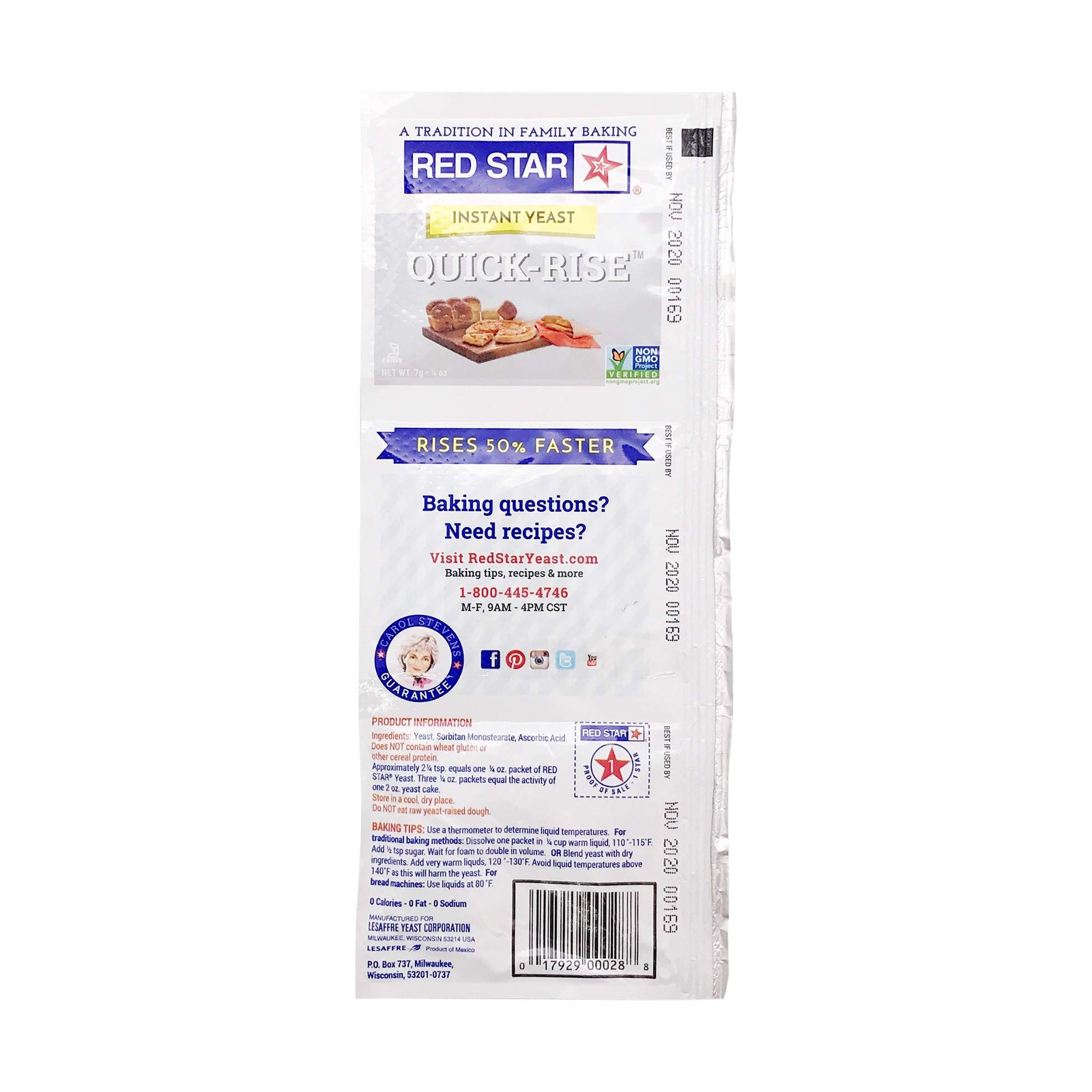 All Natural Dry Yeast 3 Pcs for Bread Baking