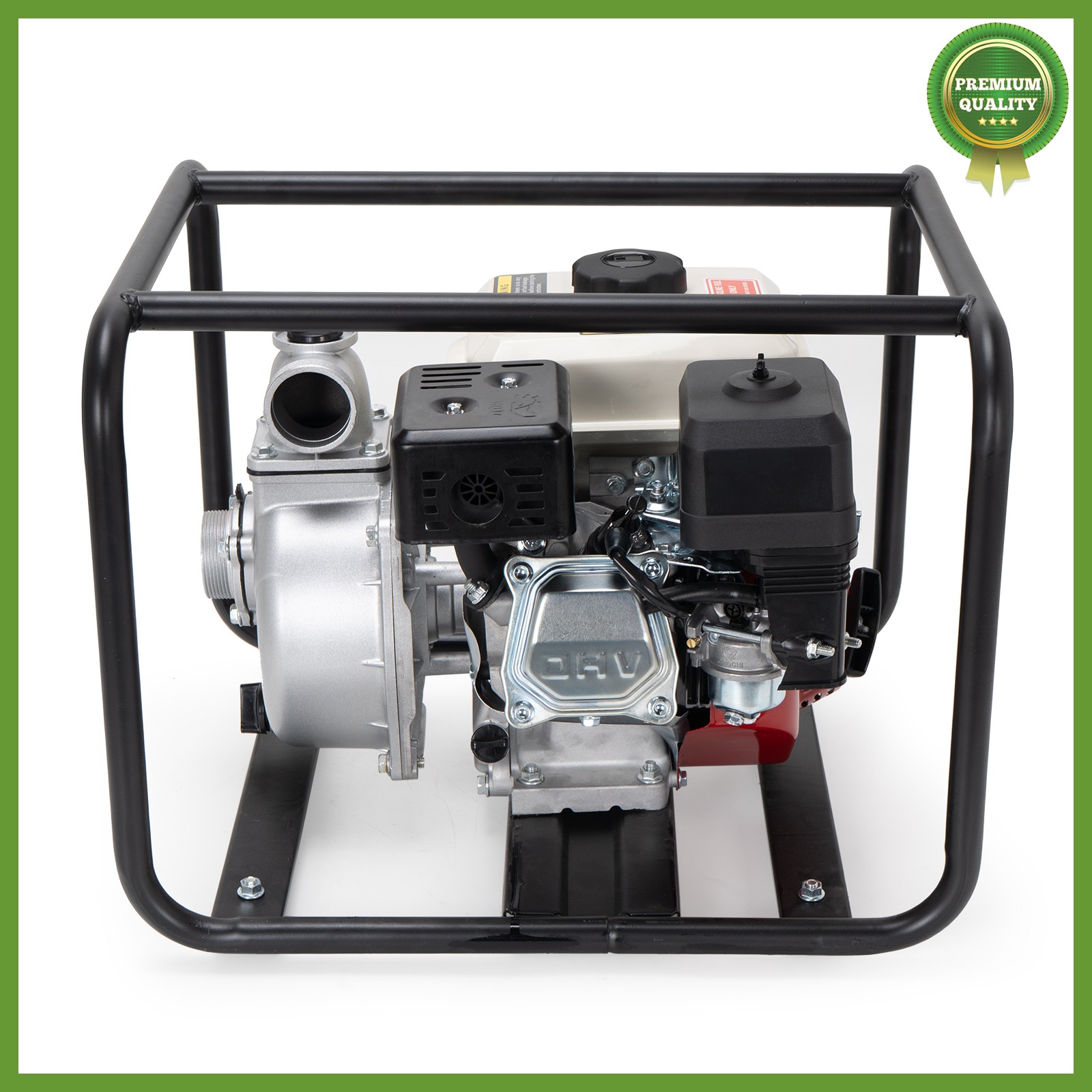 Gas-Powered Water Pump 2'' Semi-Trash Water Pump Transfer Pump 158GPM 26.2ft