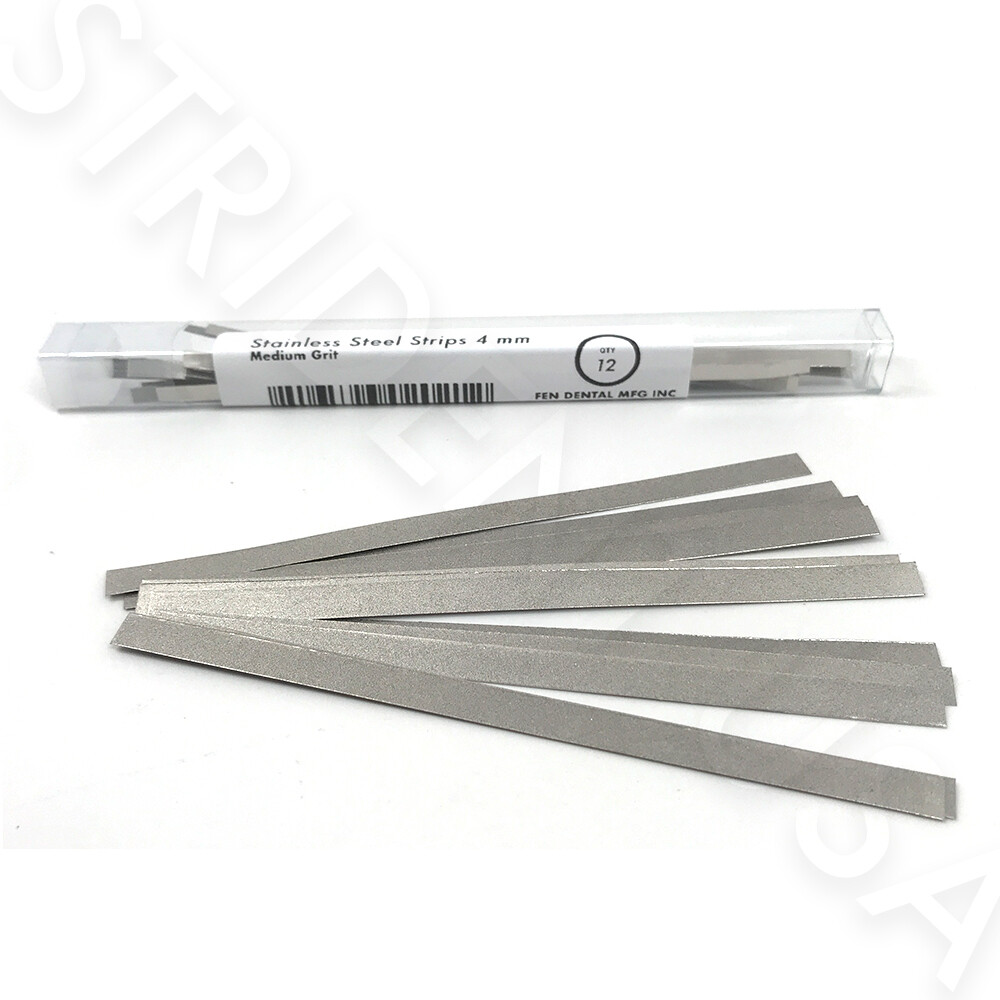 Stainless Steel Metal Dental Polishing Strips - Multiple Sizes & Quantities
