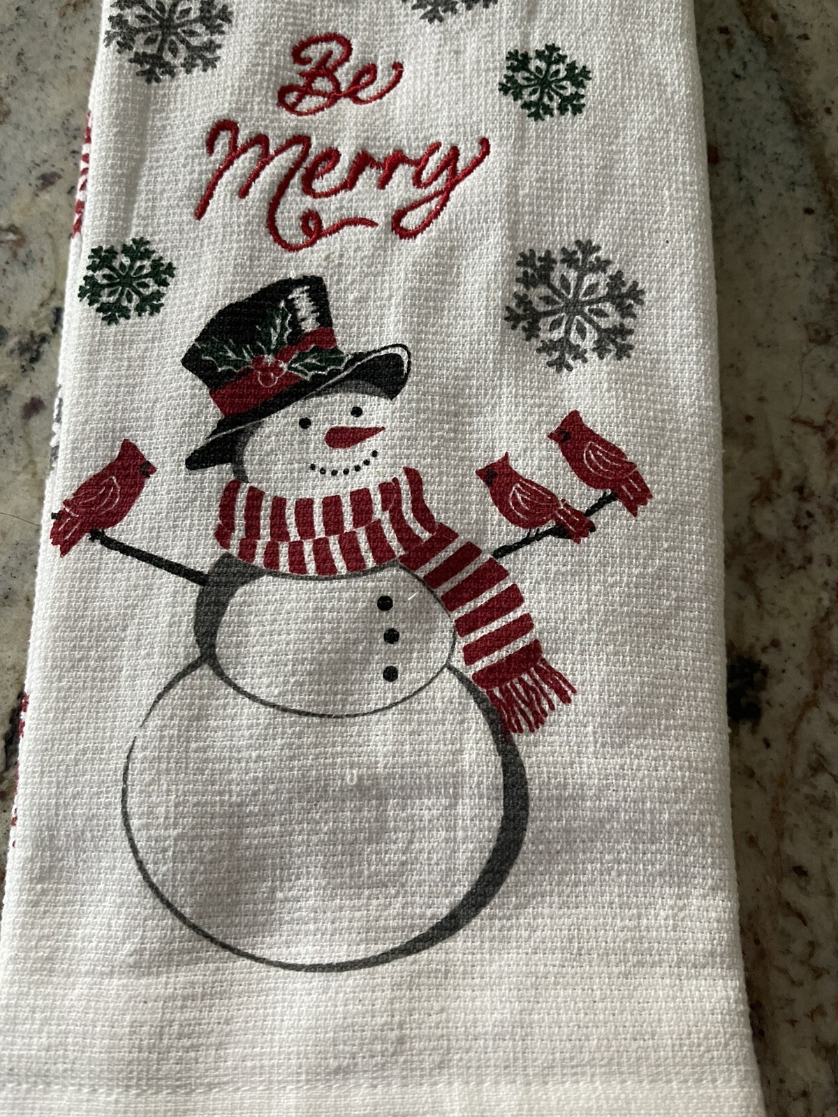 Snowman Kitchen Towel 2 Pk Set  NEW.  🎄☃️