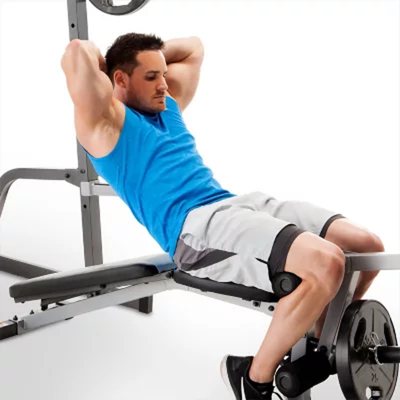 Deluxe Cage System with Weight Lifting Bench