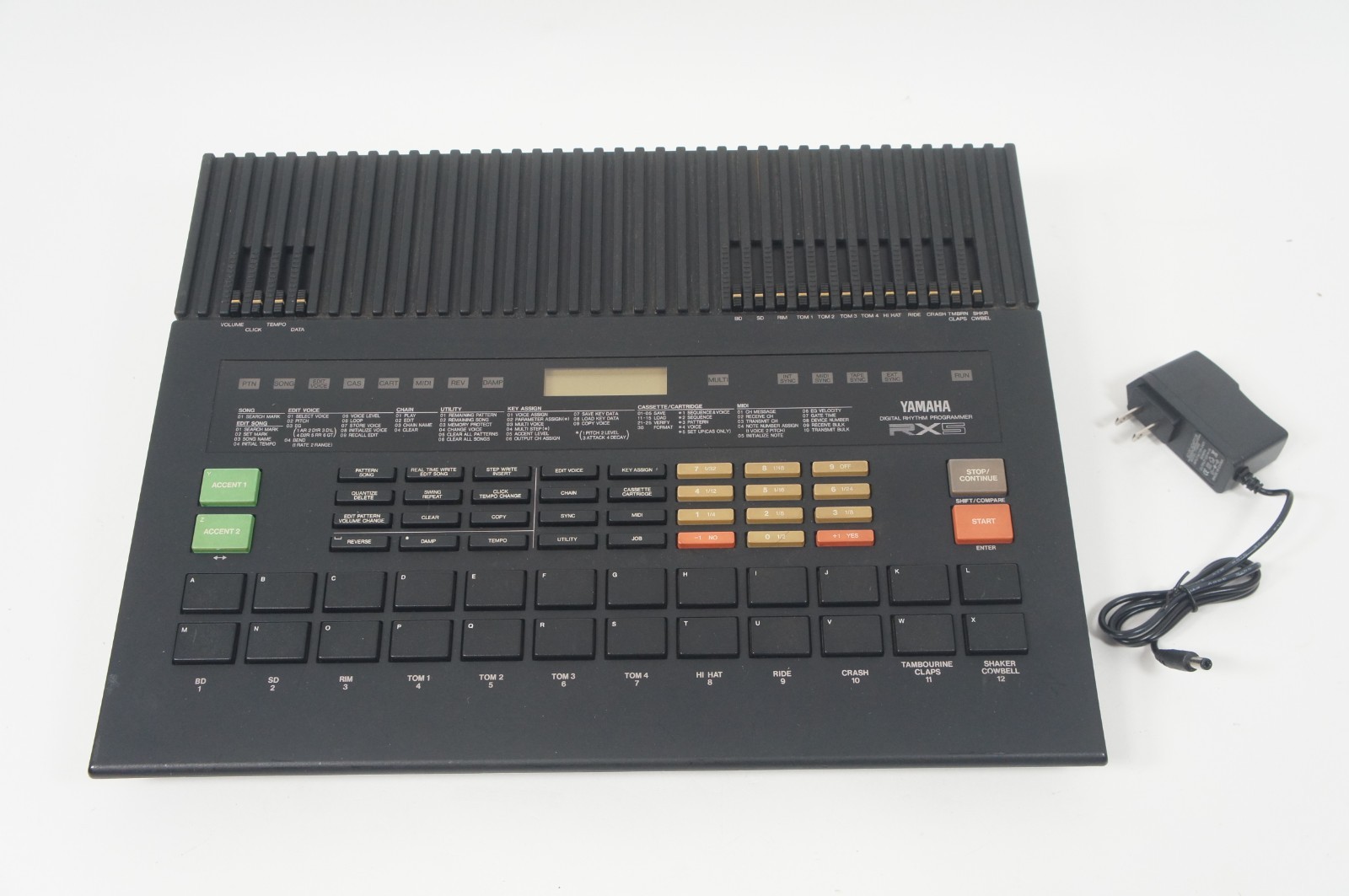 YAMAHA RX5 Digital Rhythm Programmer Drum Machine w/ 100-240V PSU
