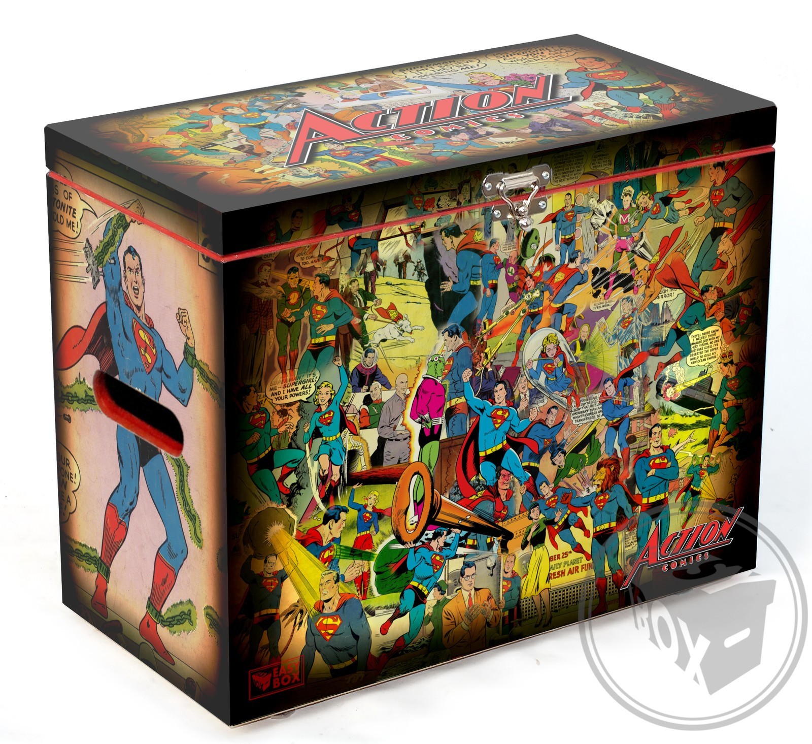 Action Comics  - Comic Book Hard Box Chest For Golden Age size comics