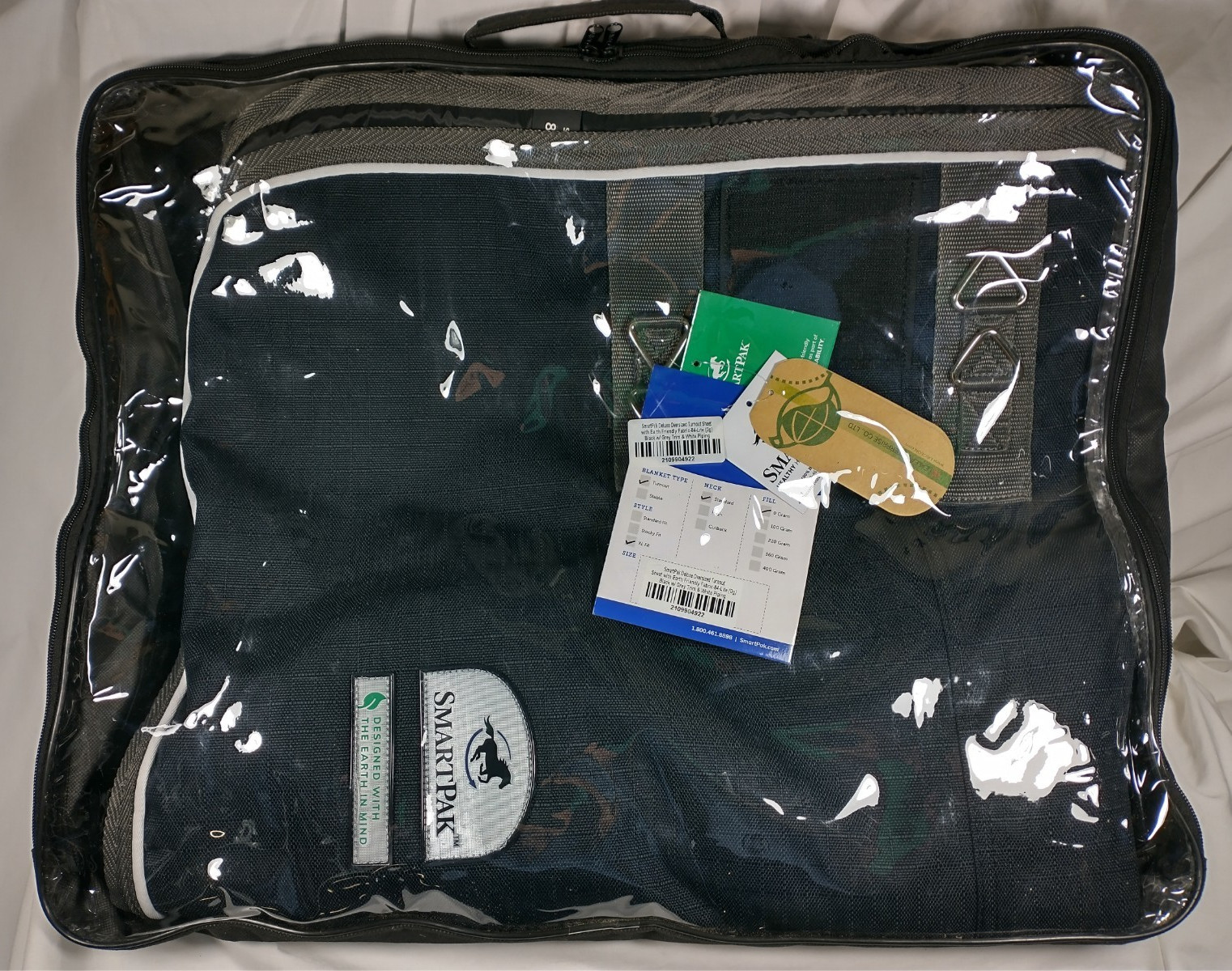 Smartpak Deluxe OS with Earth Friendly Fabric Turnout Sheet  84" ~ New