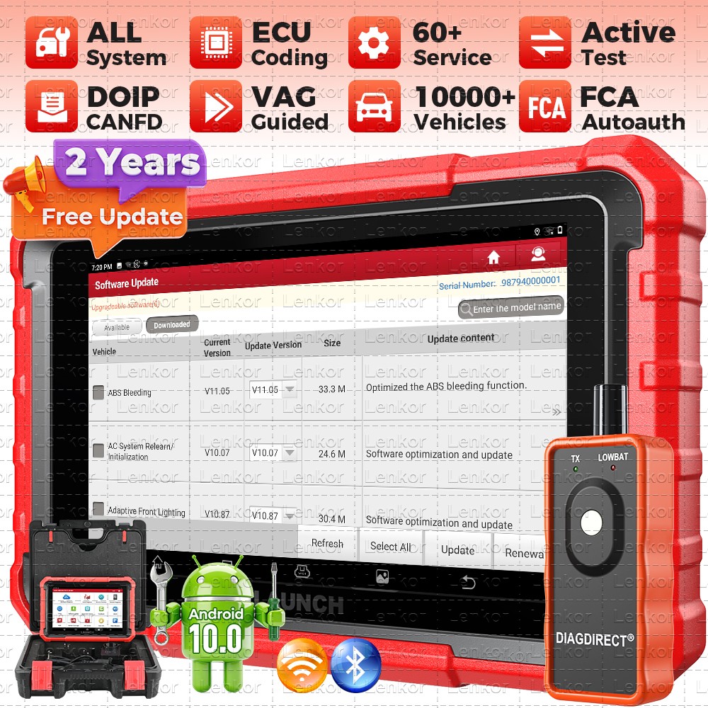 2026 Newest LAUNCH X431 Pro Elite V+ Bidirectional Car Diagnostic Scanner Coding
