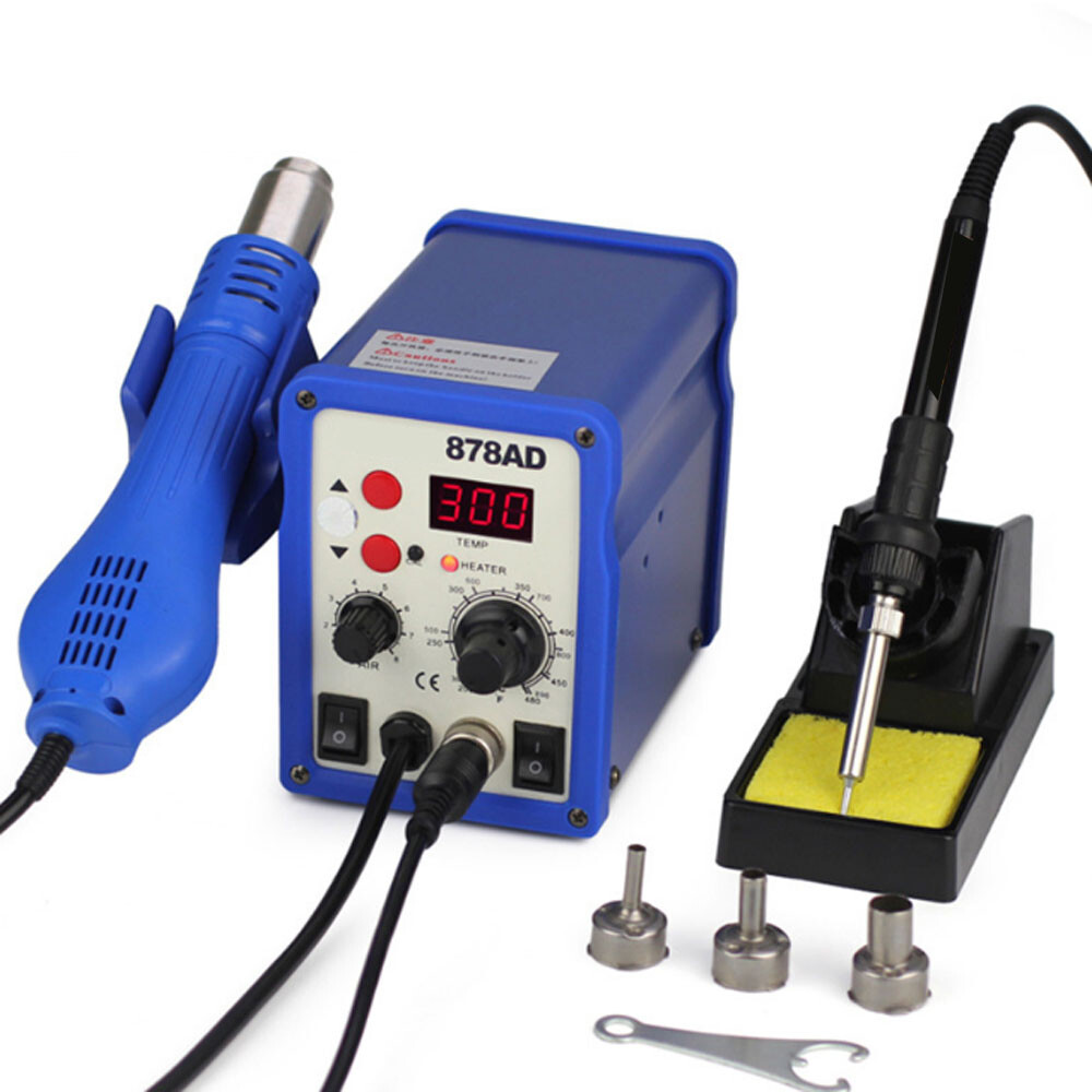 Soldering Iron Hot Air Desoldering Station Digital Hot Air Gun Welding Tool Kit