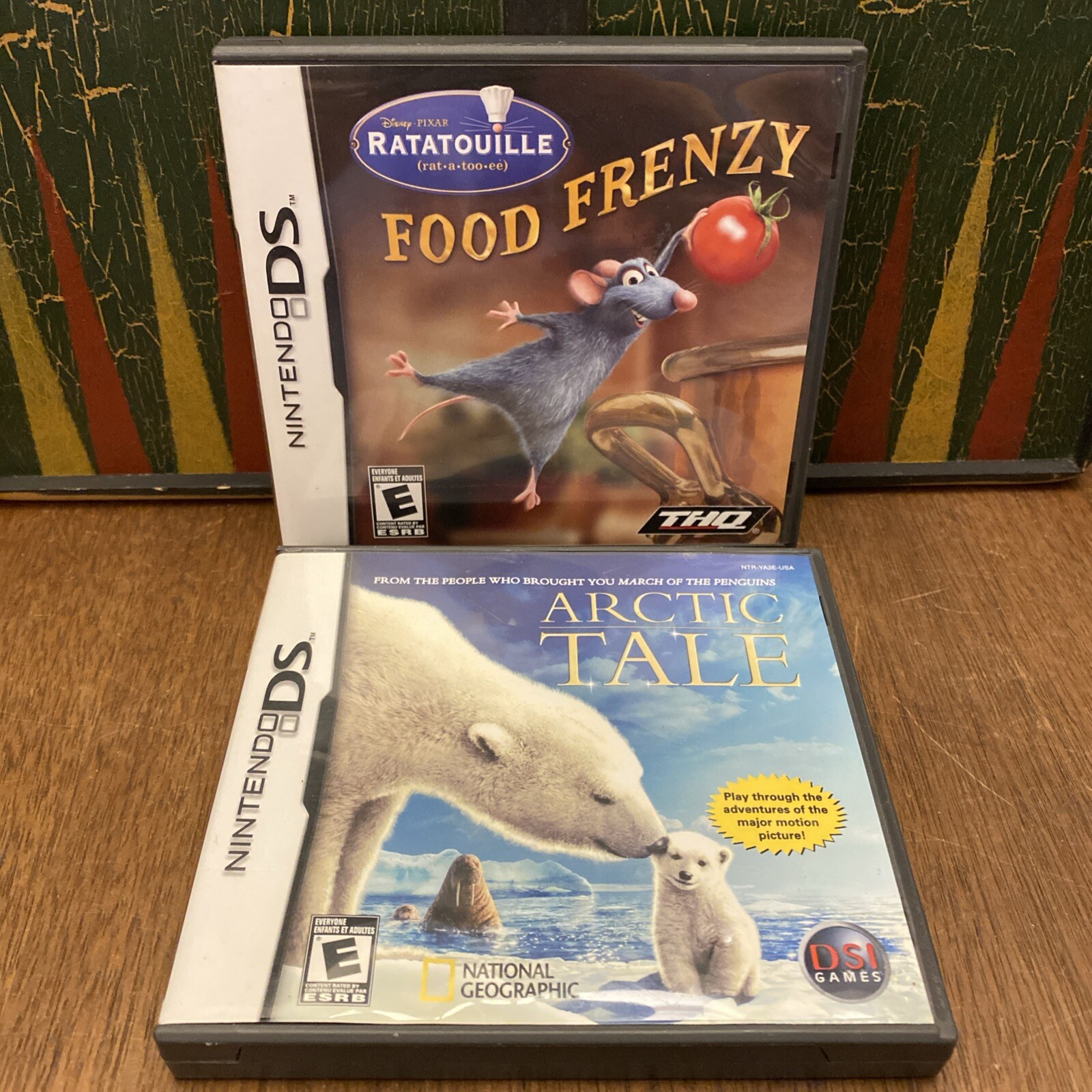 Nintendo DS Game CASES ONLY Ratatouille Food Frenzy and Arctic Tale