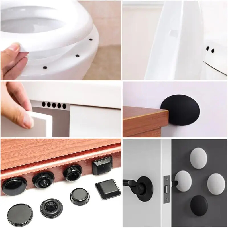 Cabinet Rubber Damper Buffer Cushion， Self-Adhesive Silicone Pads
