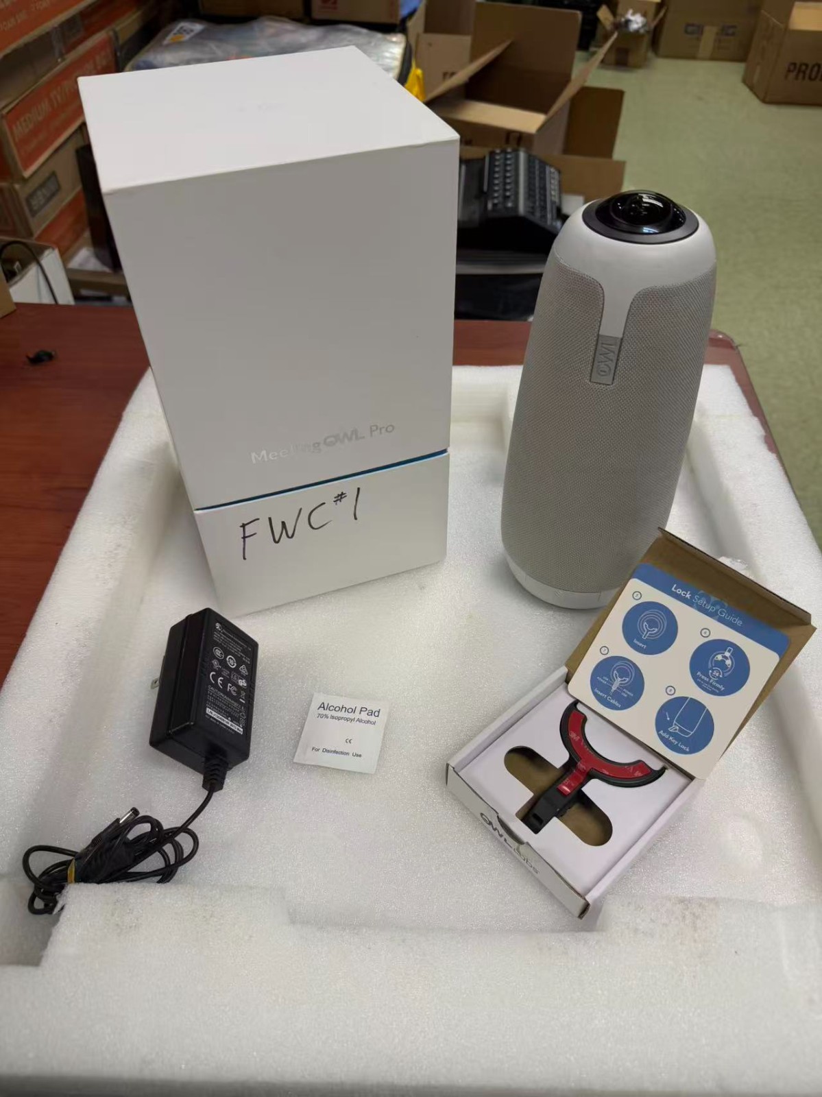 Owl Labs Meeting Owl Pro MTW200 360 Degree Video Conference Camera Webcam