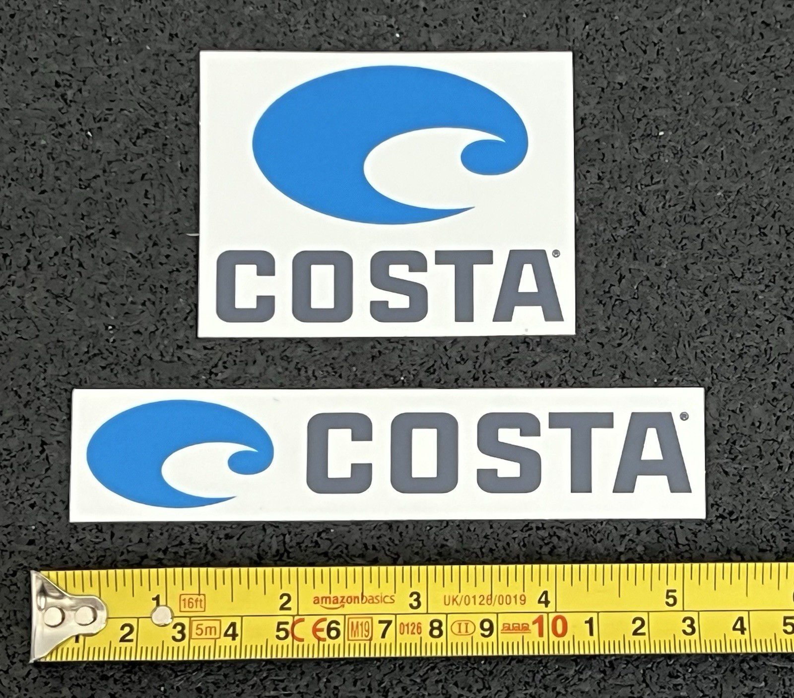2 COSTA SUNGLASSES DECALS STICKERS sailing fishing lens marine del mar camping
