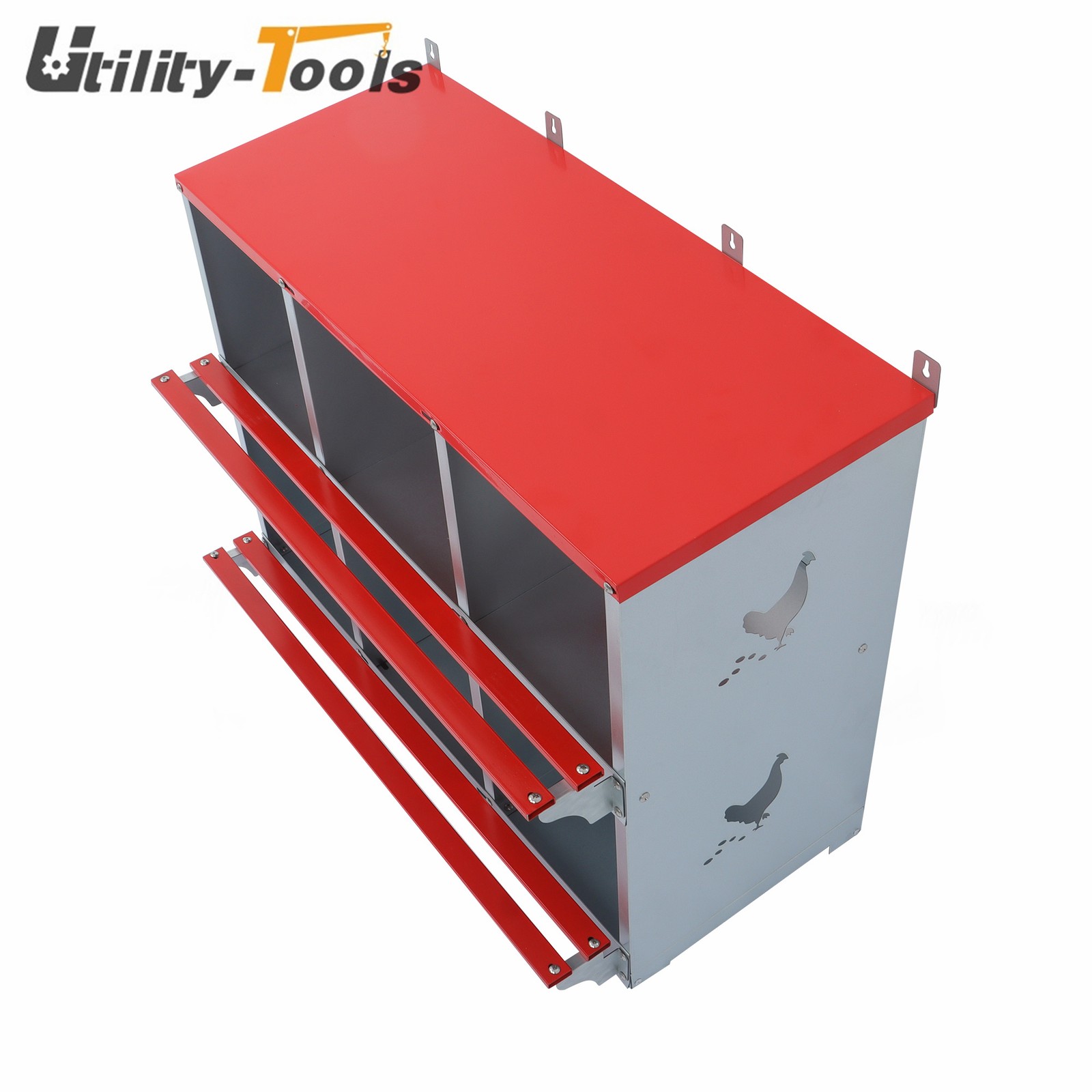 Durable Materials Nesting Box Chicken Laying Boxes 6 Compartment Nesting Boxes