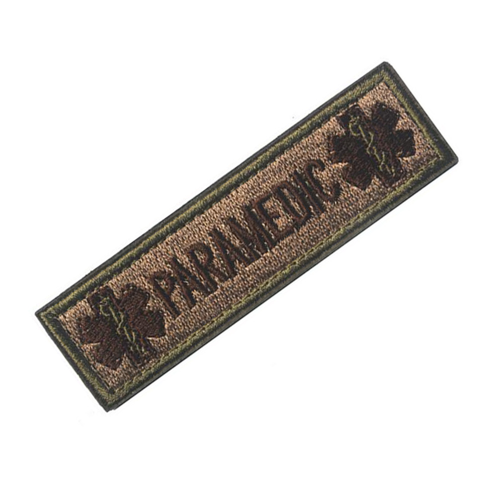 PARAMEDIC TACTICAL PATCHES USA ARMY BADGE EMBROIDERED HOOK LOOP PATCH *03