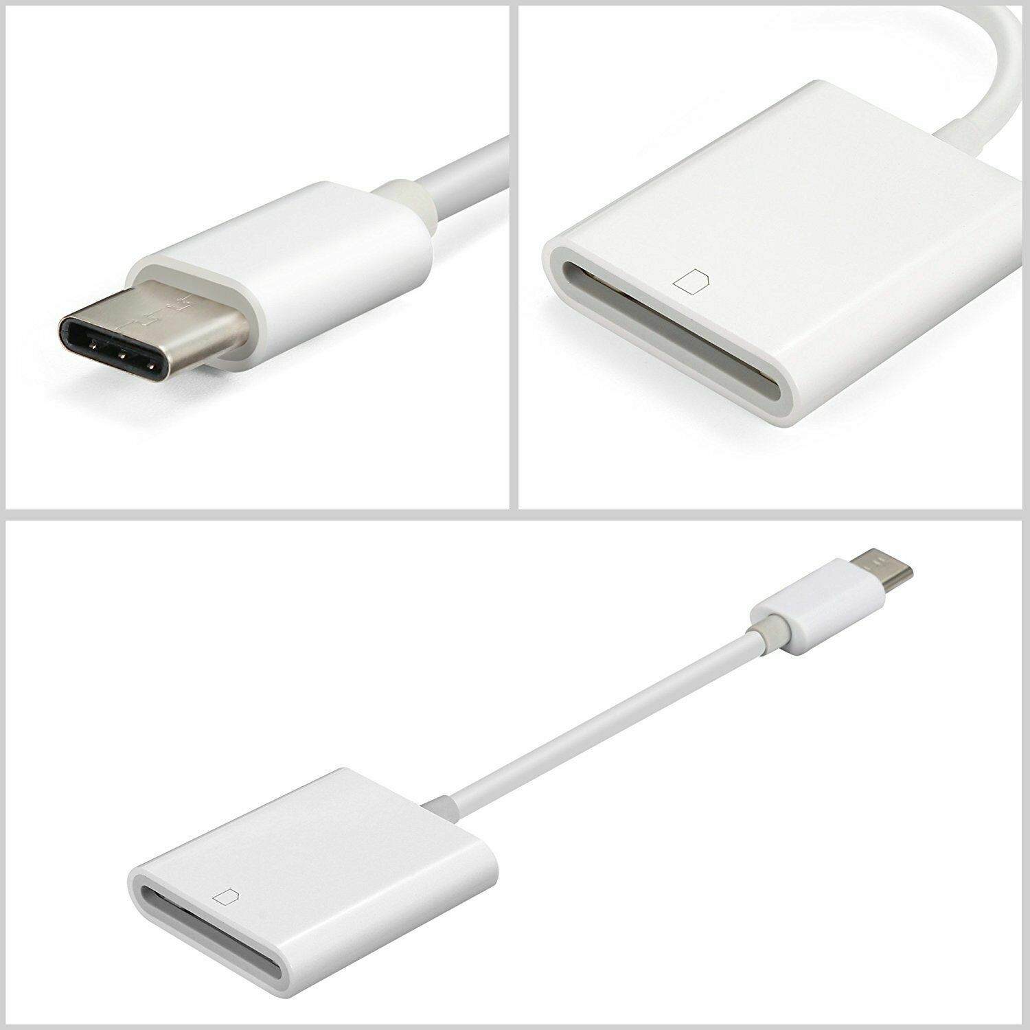 USB C SD Card Reader Type-C to SD Card Camera Reader Adapter for Android
