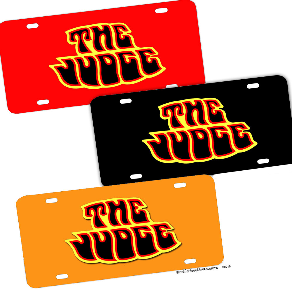 Pontiac GTO The Judge Emblem Multiple Colors Muscle Car Design License Plate